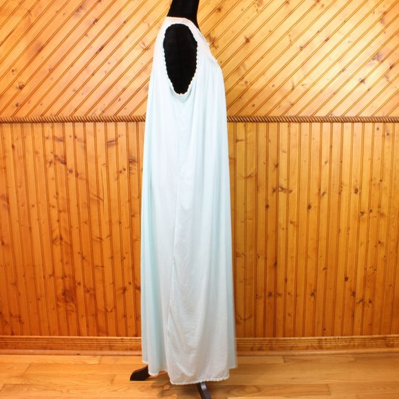 Vintage Van Raalte Nylon Nightgown Large Sleepwear Maxi Sleeveless Summer SW29 - Picture 3 of 8